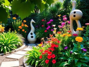 Grădini creative, idei inovatoare, amenajări spații verzi